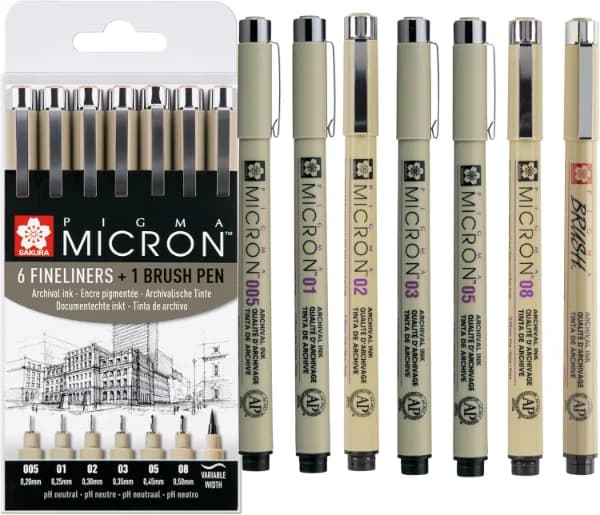 Micron 003 à 08