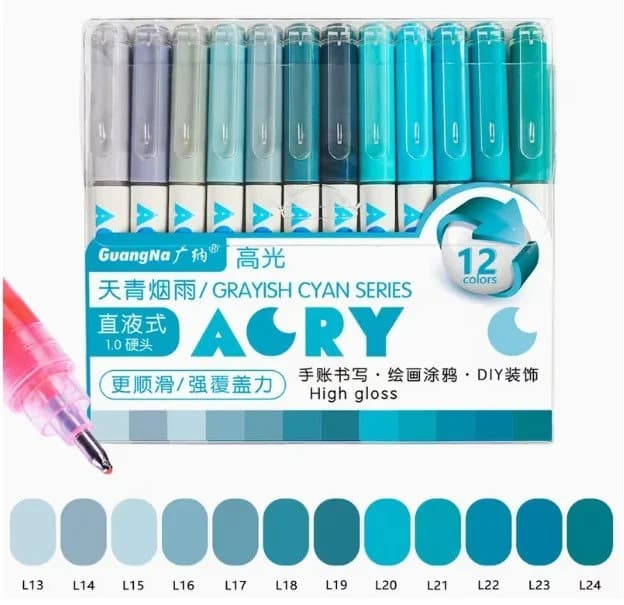 Grayish Cyan Series